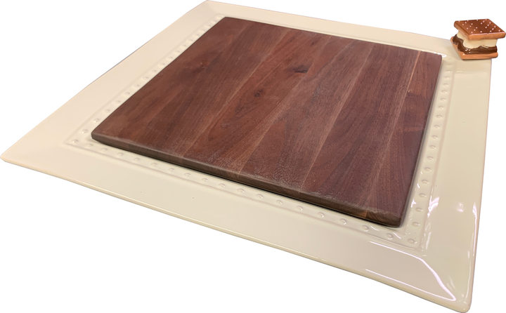 Walnut Insert for Nora Fleming Square Platter - The Giving Table