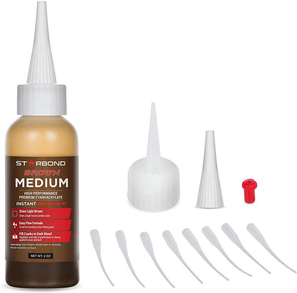 2 oz.  Brown Medium Starbond CA Glue - The Giving Table