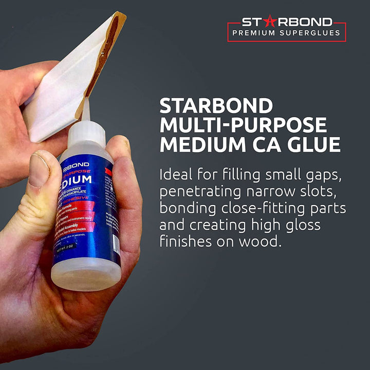 2 oz. Clear Medium Starbond CA Glue - The Giving Table